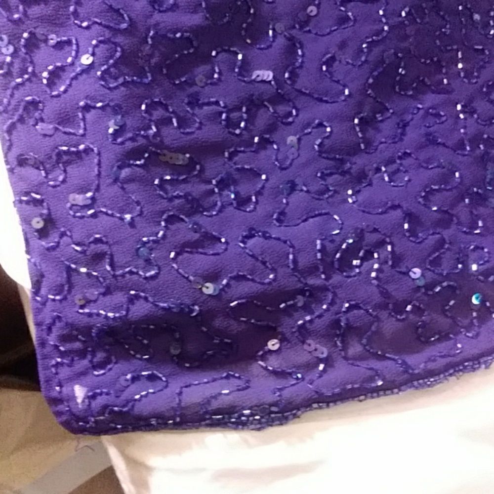Purple Sequined Top - Picture 3 of 5